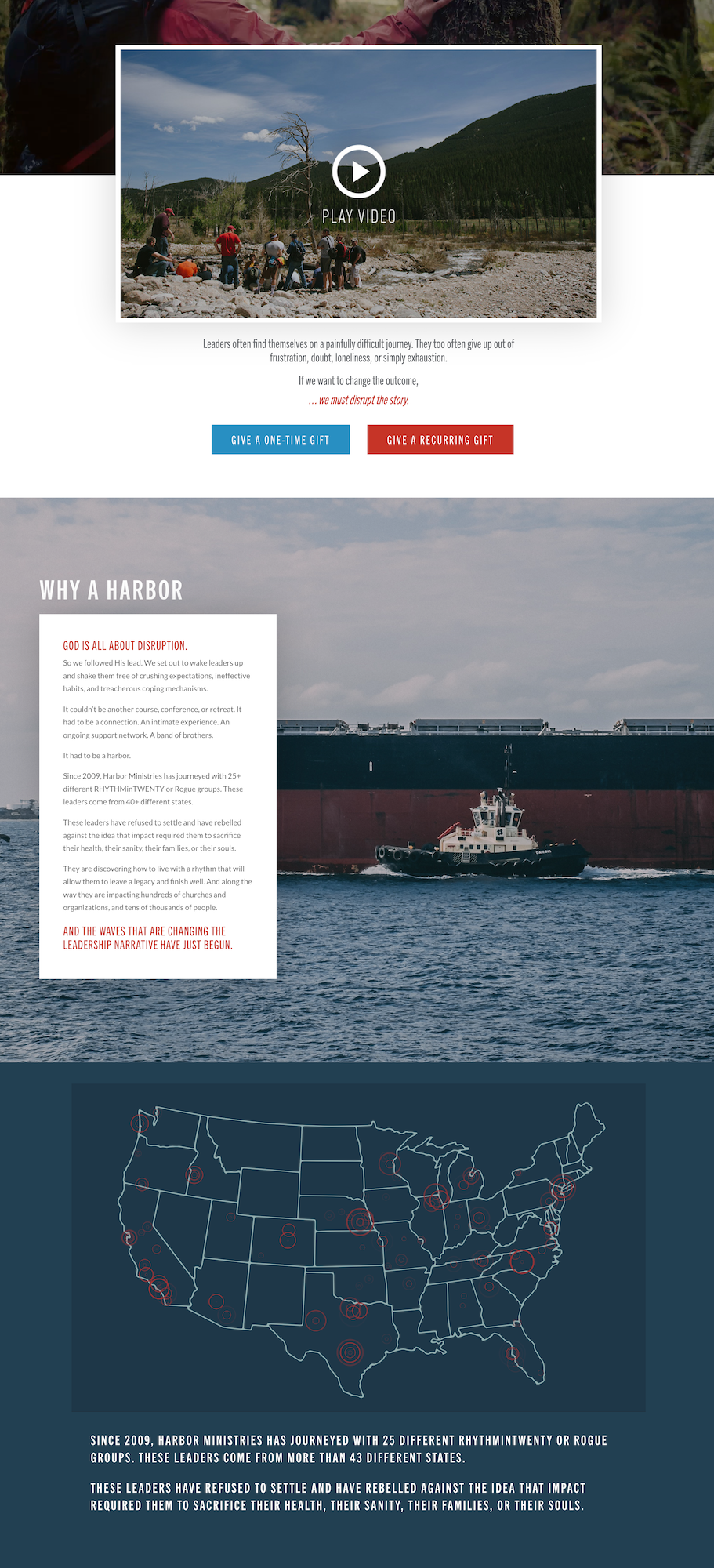 Harbor Ministries Iceland website homepage by ARTILLERY