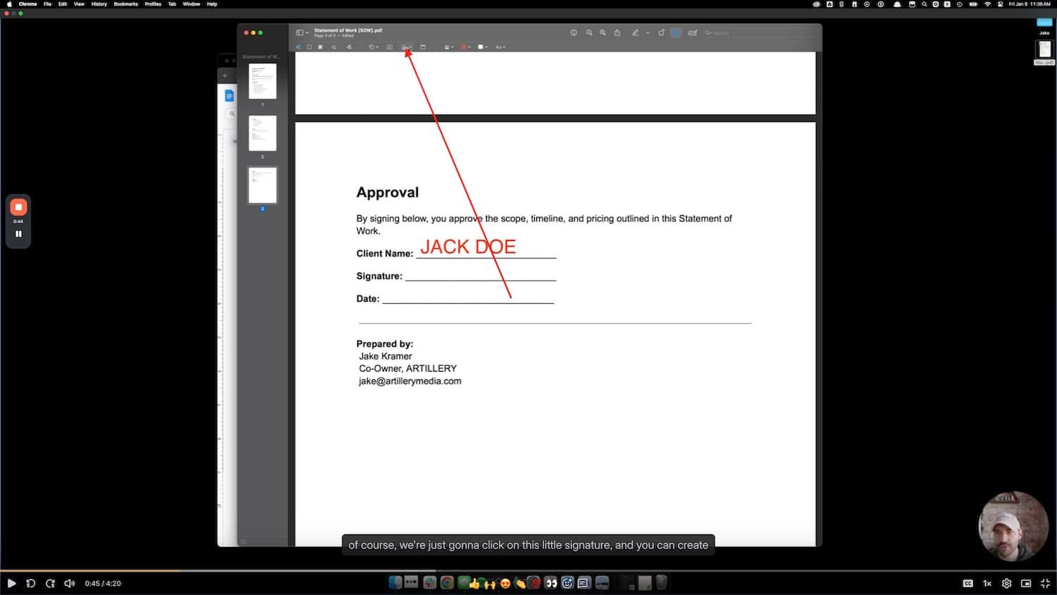 how to quickly sign a document on mac 4