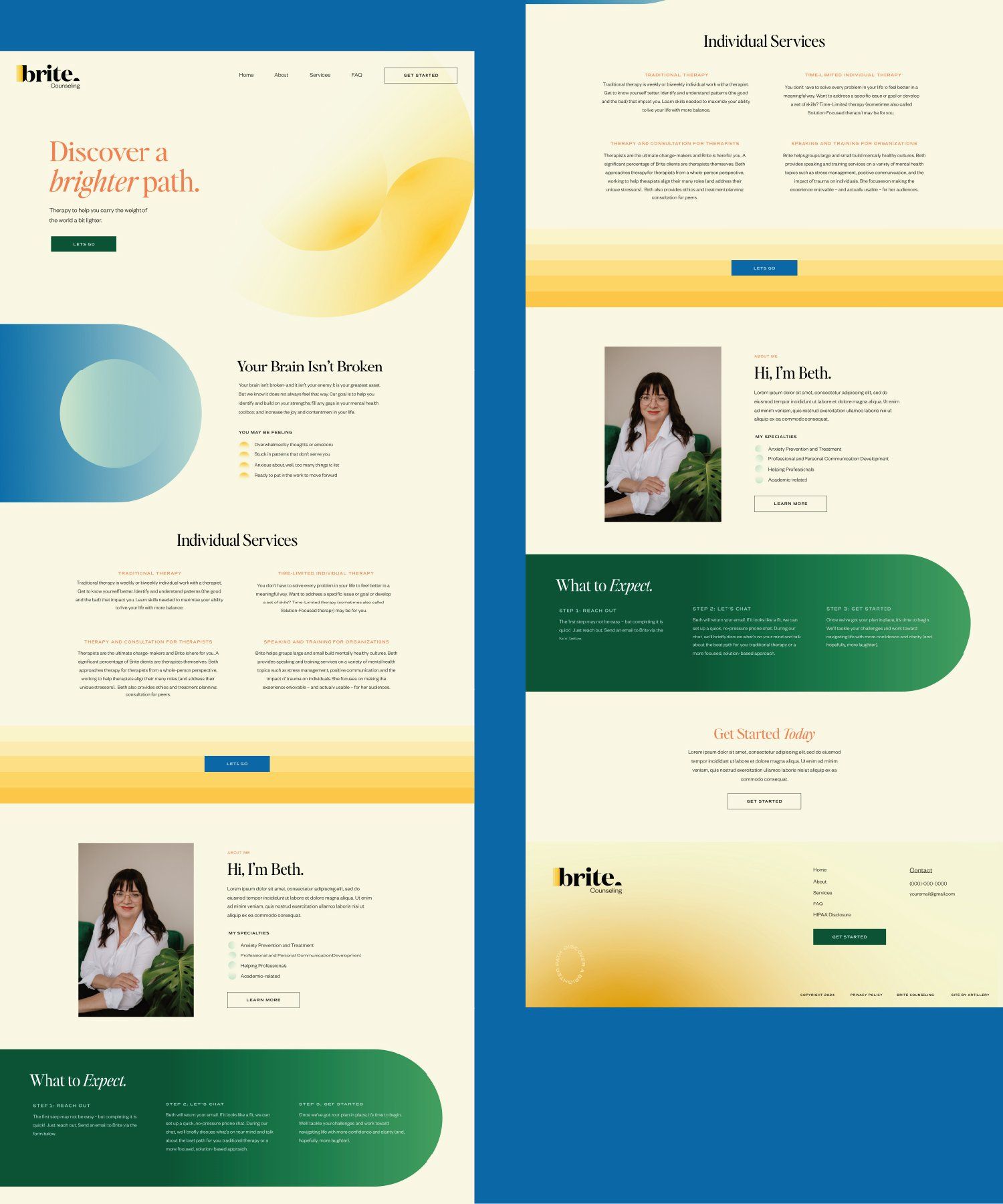 Santa Barbara Lifestyle Medicine website homepage mockup by ARTILLERY