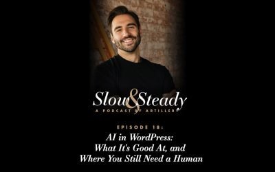 Slow & Steady Episode 18, AI in WordPress, thumbnail